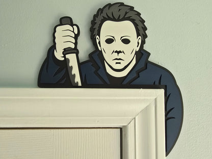 Michael Myers ajtó dekoráció
