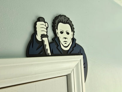 Michael Myers ajtó dekoráció